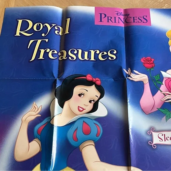 DISNEY Princess Royal Treasures Large Children's Door Poster 30x40 NEW NWOT - Picture 2 of 7